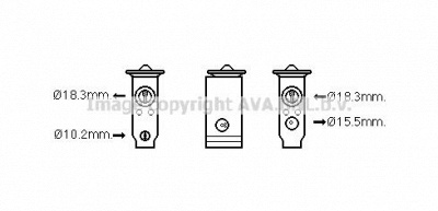 AVA QUALITY COOLING mt1250 -  Расширительный клапан, кондиционер